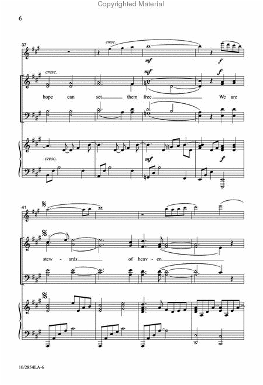 Stewards of Heaven 4-Part scores gallery preview page 6