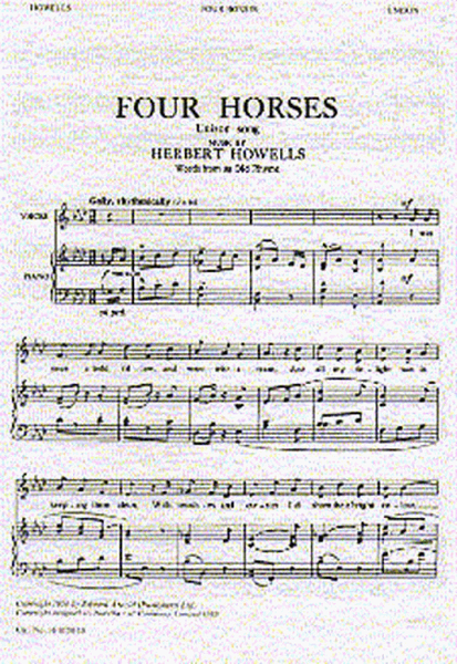 Herbert Howells: Four Horses