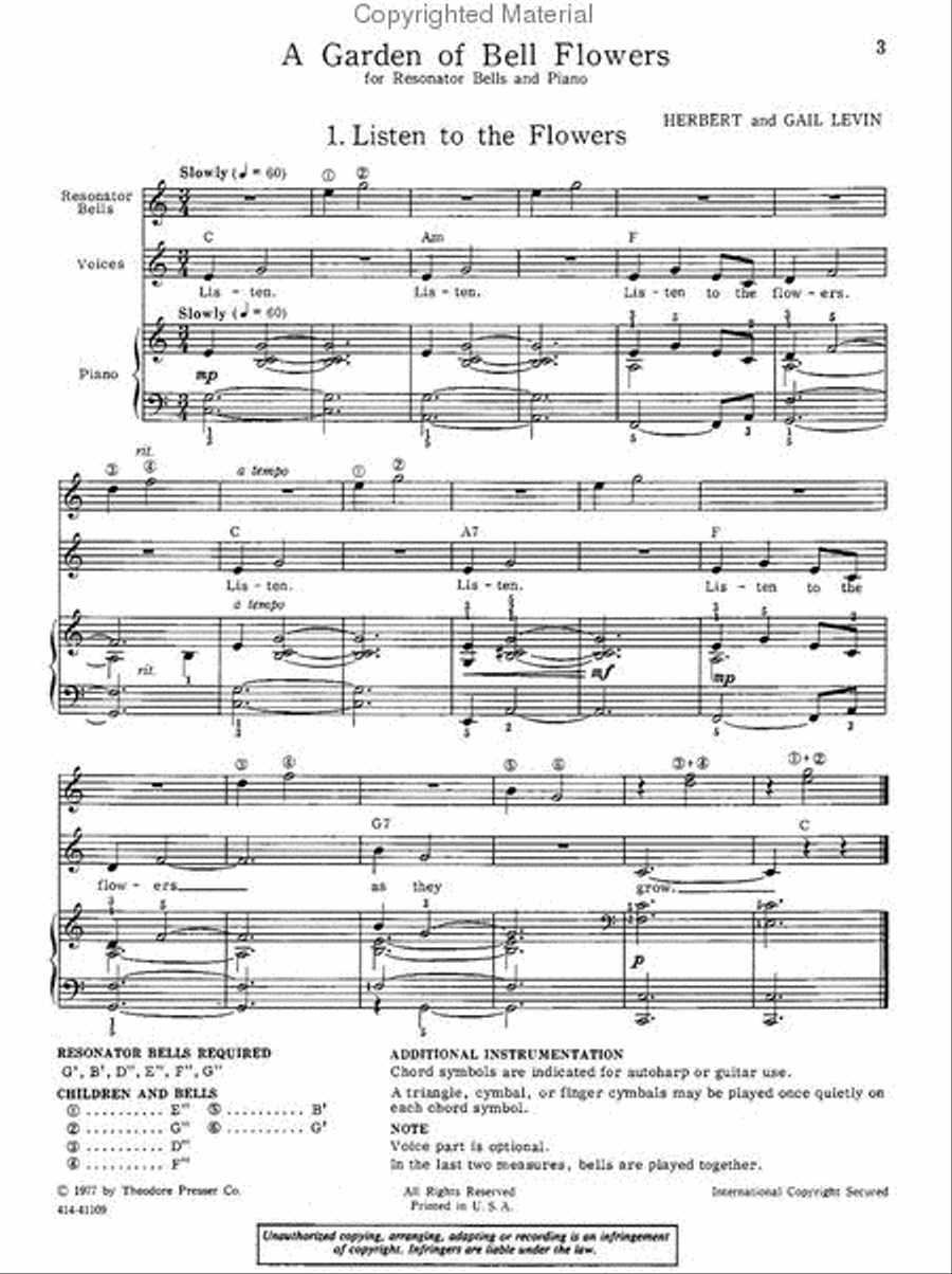 A Garden of Bell Flowers Chamber Music scores gallery preview page 2
