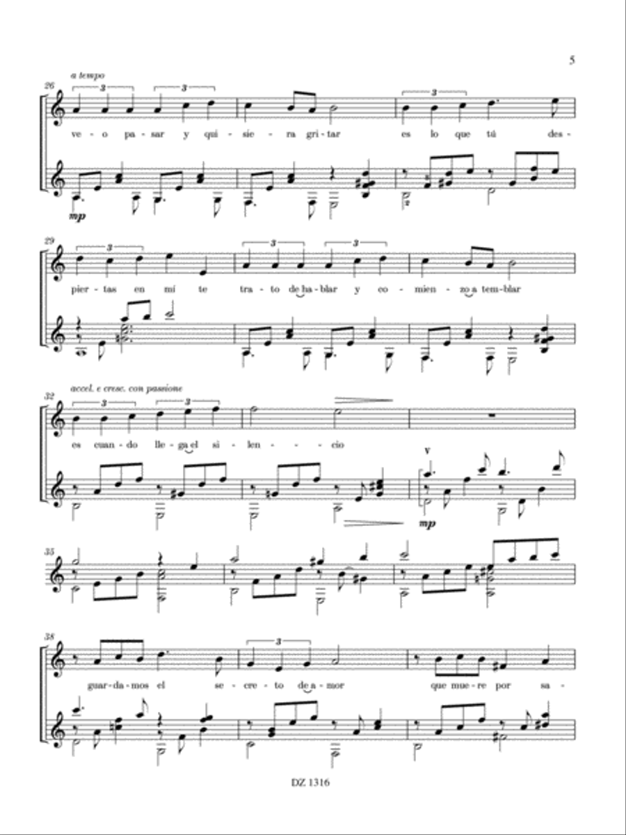 Mi silencio / Yo que no siento ya Classical Guitar scores gallery preview page 5