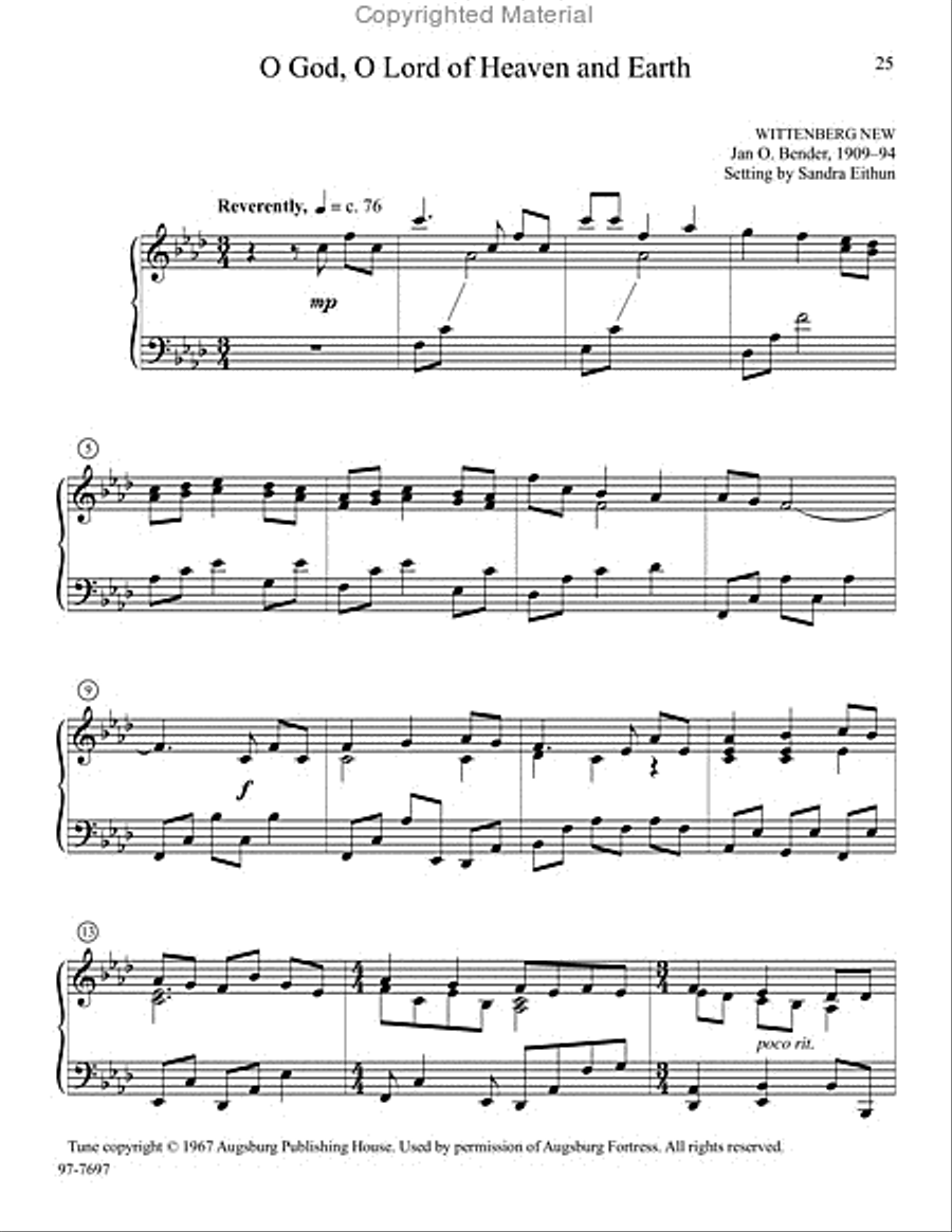 Thy Strong Word: Piano Music for Reformation Piano Solo scores gallery preview page 9