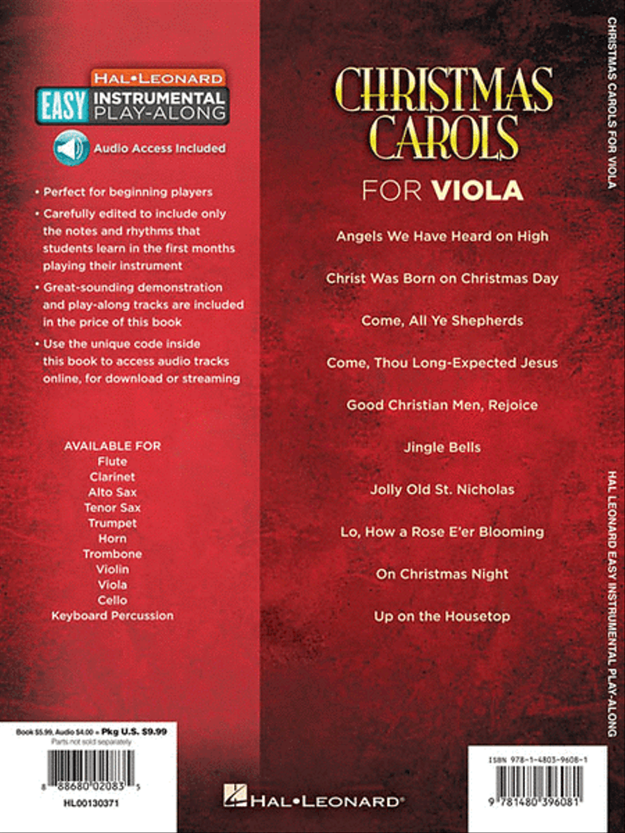 Christmas Carols - 10 Holiday Favorites Viola Solo scores gallery preview page 2