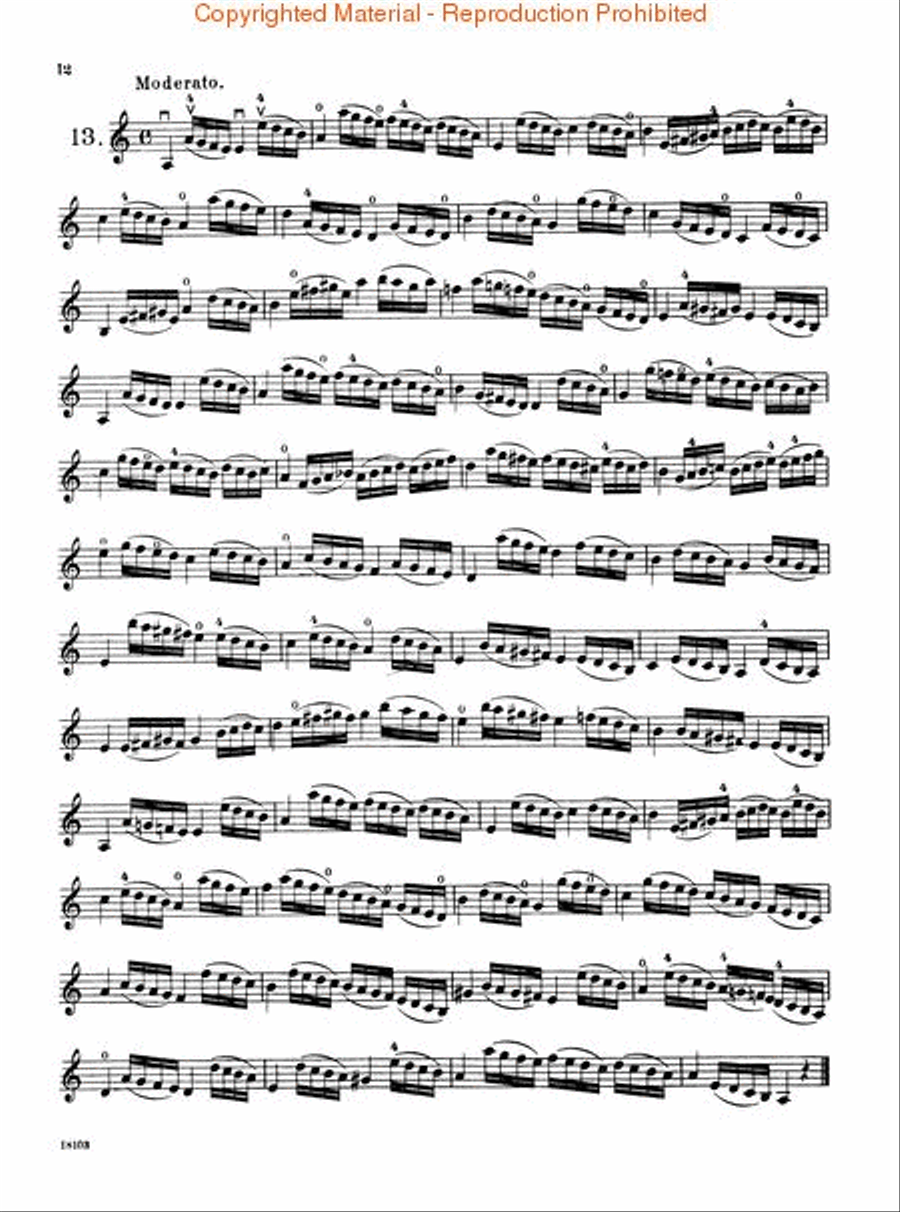 Etudes, Op. 32 – Book 1 Violin scores gallery preview page 4