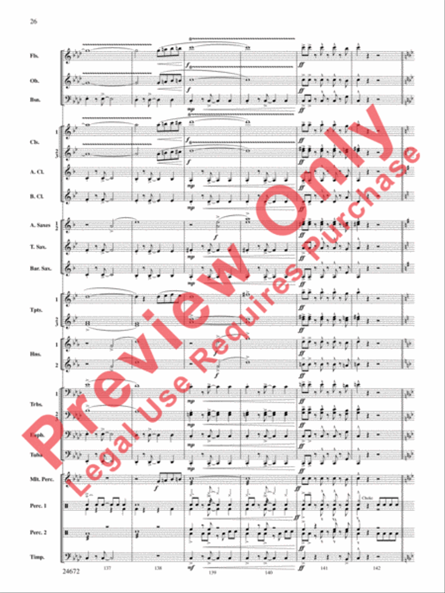 Buenaventura Concert Band scores gallery preview page 27