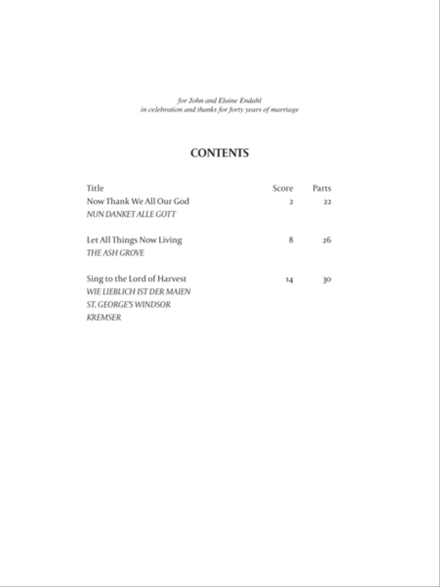 Now Thank We All Our God B-Flat Clarinet scores gallery preview page 1