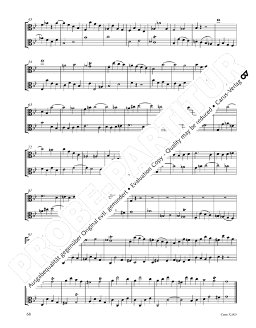 Gesamtausgabe Band 3 (Kammermusik: Duette, Solo- und Triosonaten) Score scores gallery preview page 89