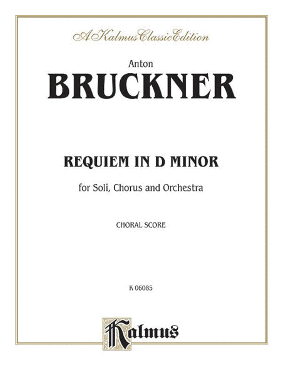 Requiem in D Minor 4-Part scores gallery preview page 1