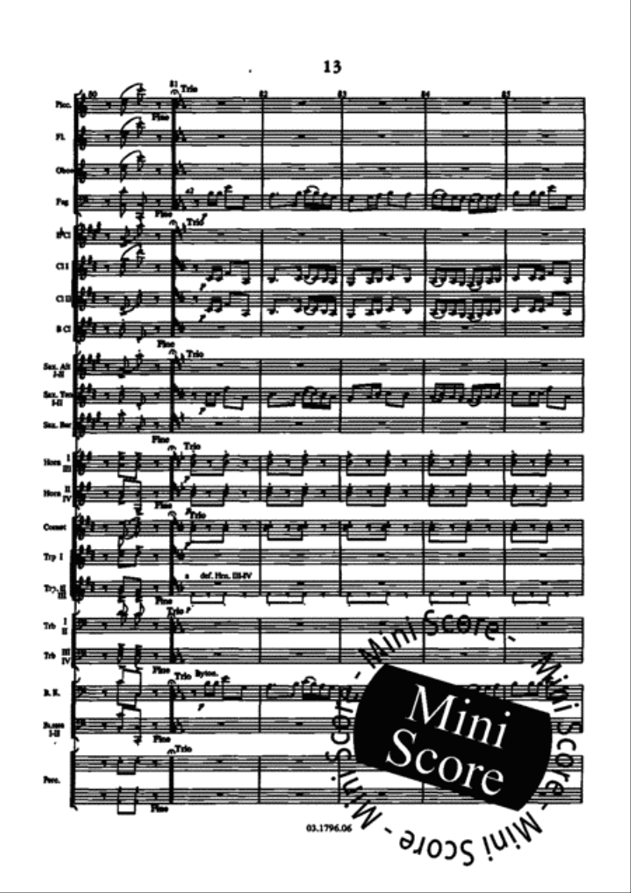 Marche Pour Harmonie ou Fanfare Fanfare Band scores gallery preview page 19