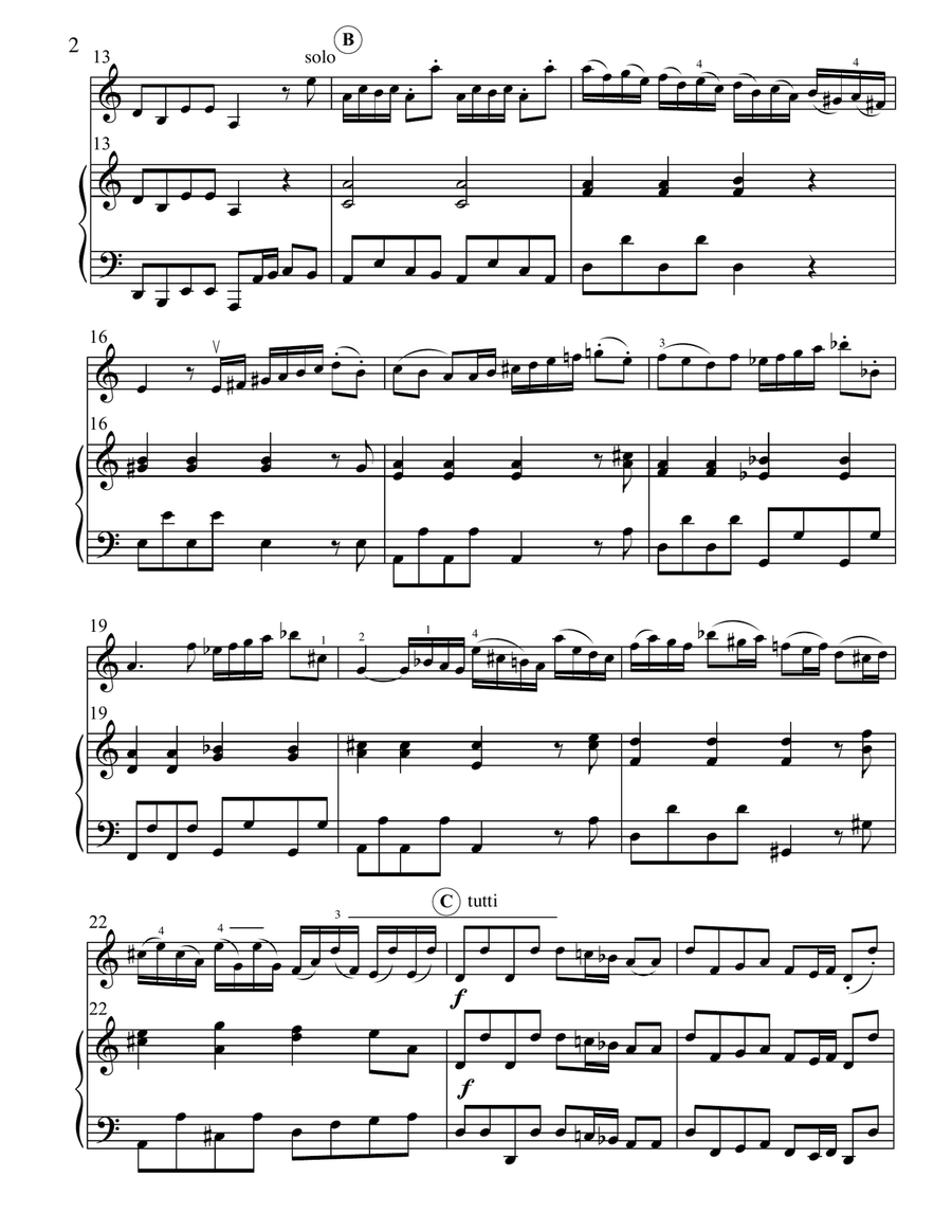 Violin Concerto in a minor F1 #183 Violin Concerto in a minor F1 #183 String Duet scores gallery preview page 2