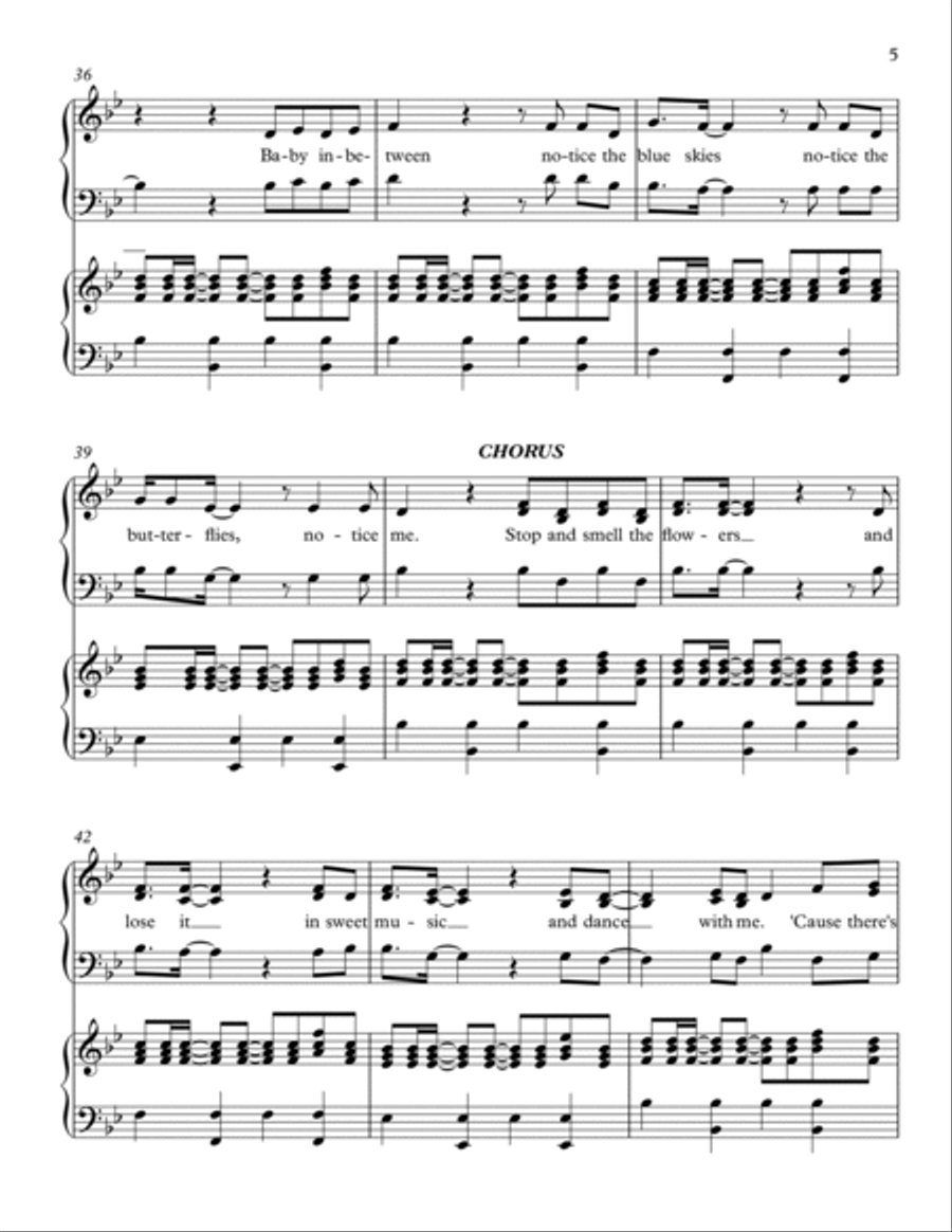 Beauty In The World 3-Part scores gallery preview page 5