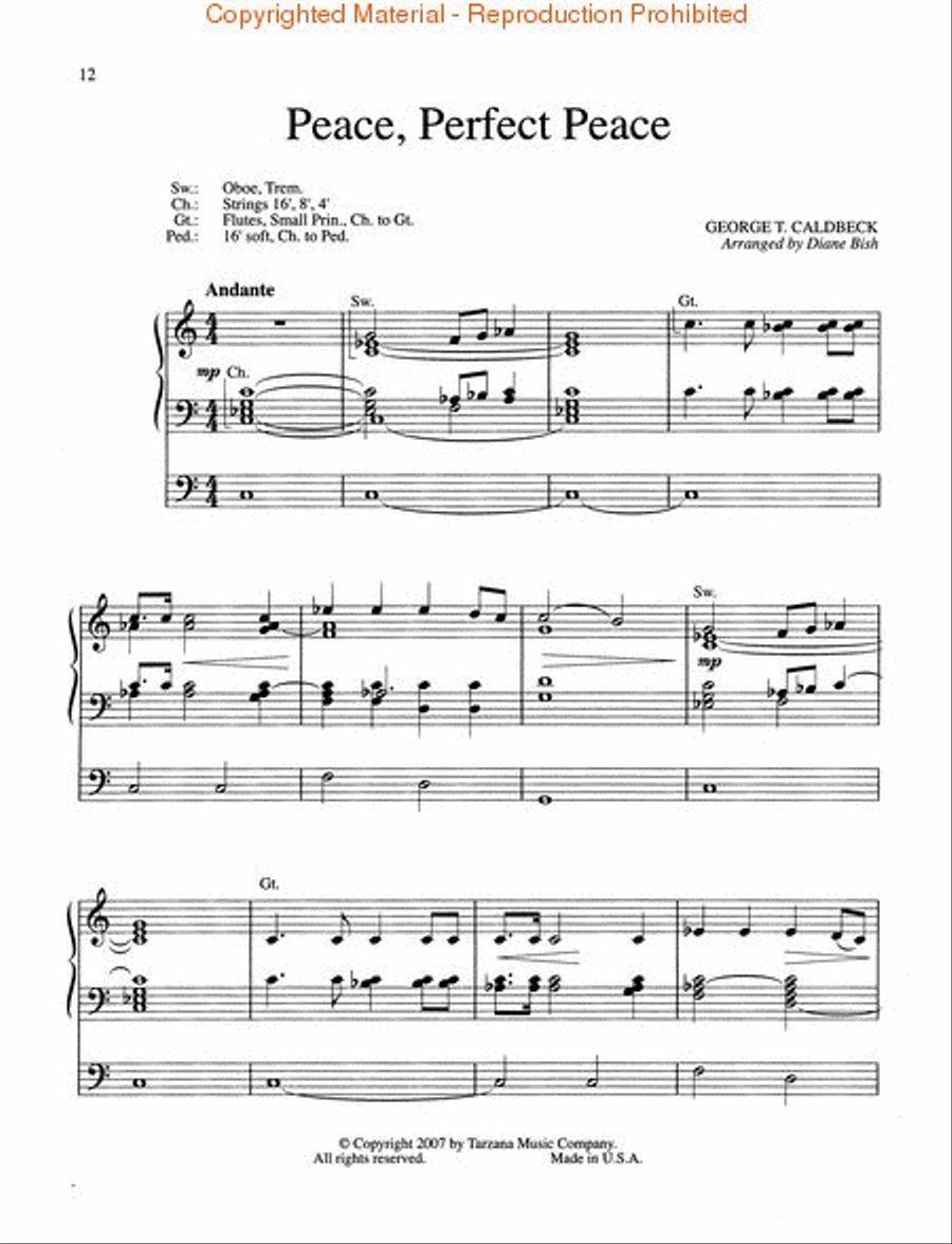 The Organ Music of Diane Bish: The American Collection Organ scores gallery preview page 3