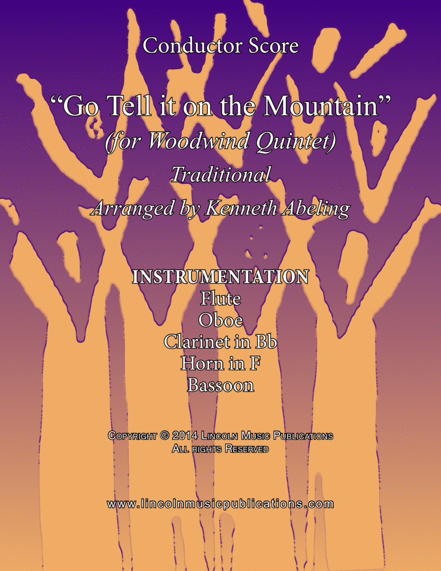 Go Tell it on the Mountain (for Woodwind Quintet) Woodwind Quintet scores gallery preview page 1