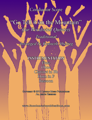 Book cover for Go Tell it on the Mountain (for Woodwind Quintet)