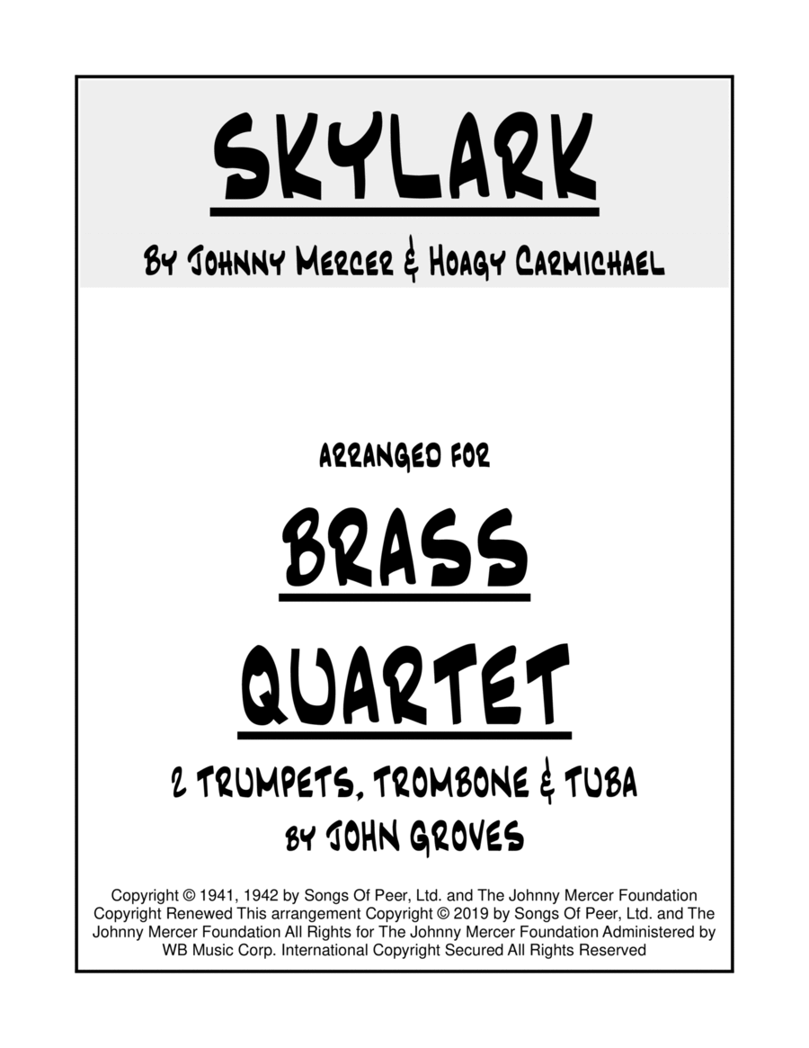 Skylark Brass Ensemble scores gallery preview page 1