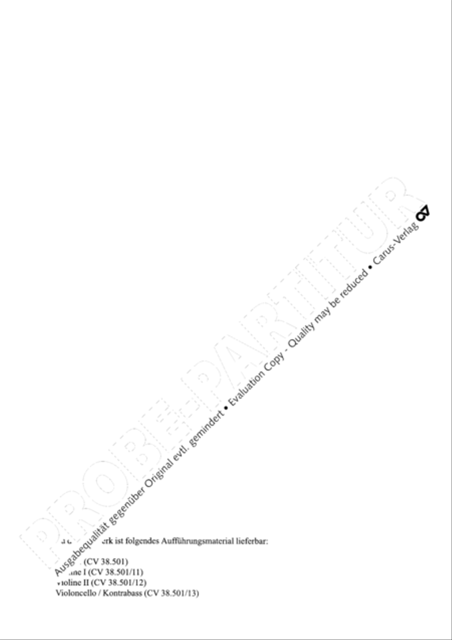 Organ Concerto in F major (Orgelkonzert in F) Violin scores gallery preview page 15