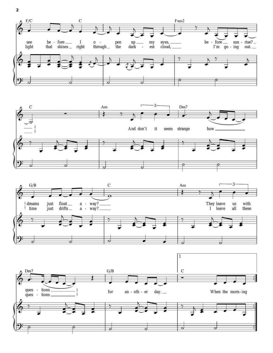 For Another Day For Another Day Voice scores gallery preview page 2