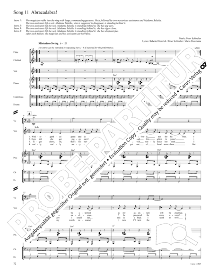 Circus Allegro Circus Allegro Choir scores gallery preview page 73