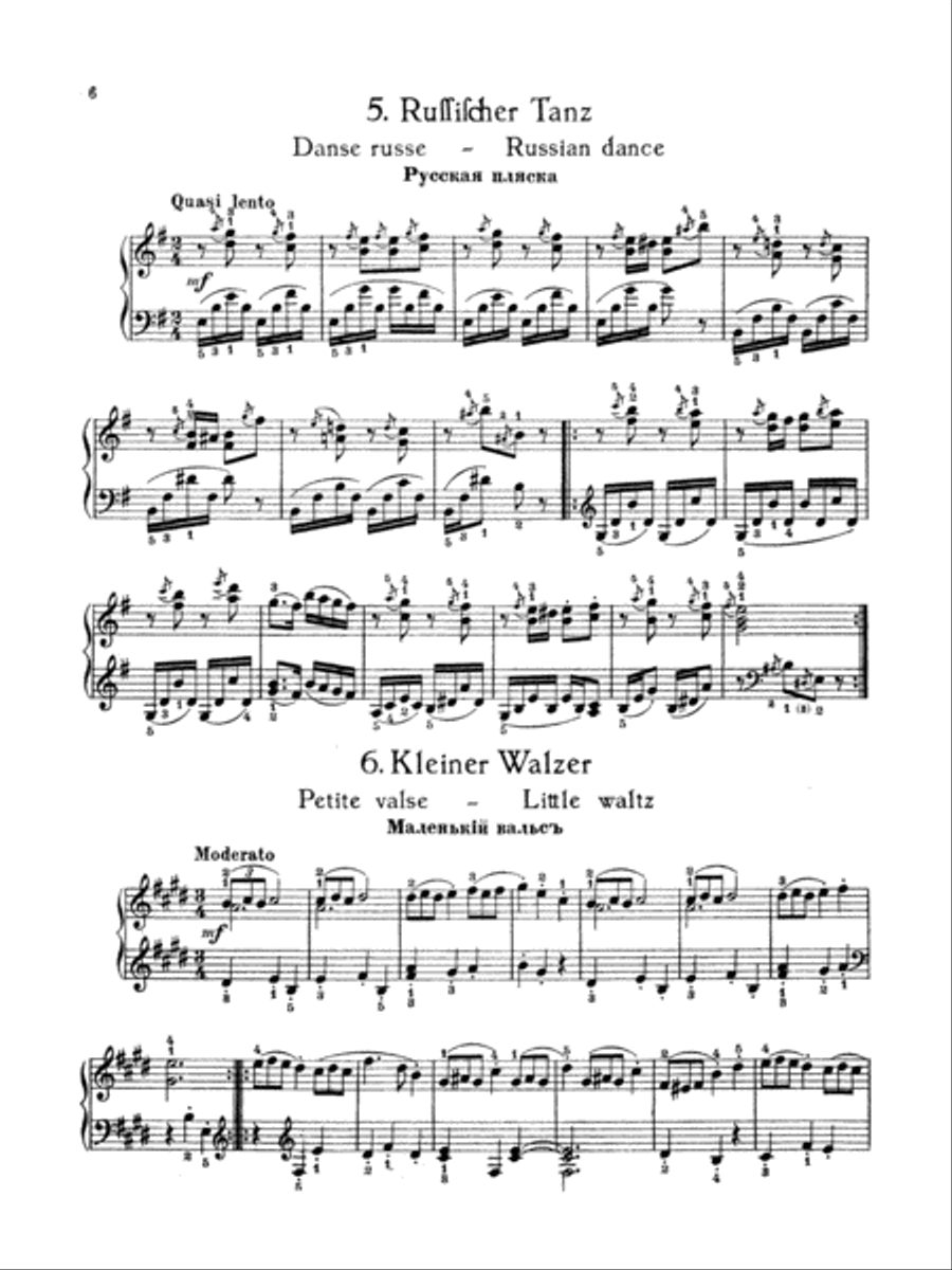 Gretchaninoff: Grandfather's Book, Op. 119 Piano Solo scores gallery preview page 1