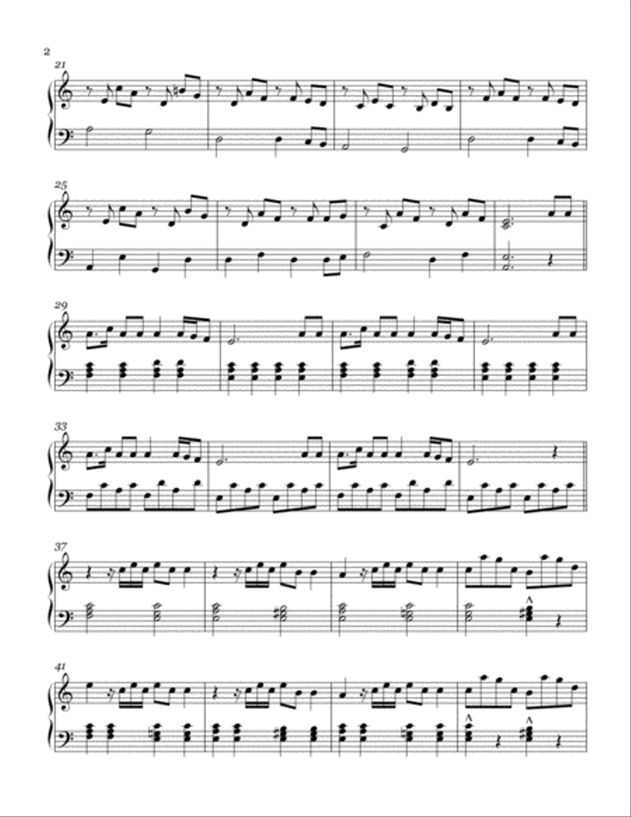 Stressed Out Easy Piano scores gallery preview page 2