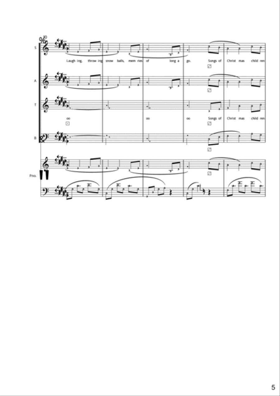 Tiny Lights 4-Part scores gallery preview page 5