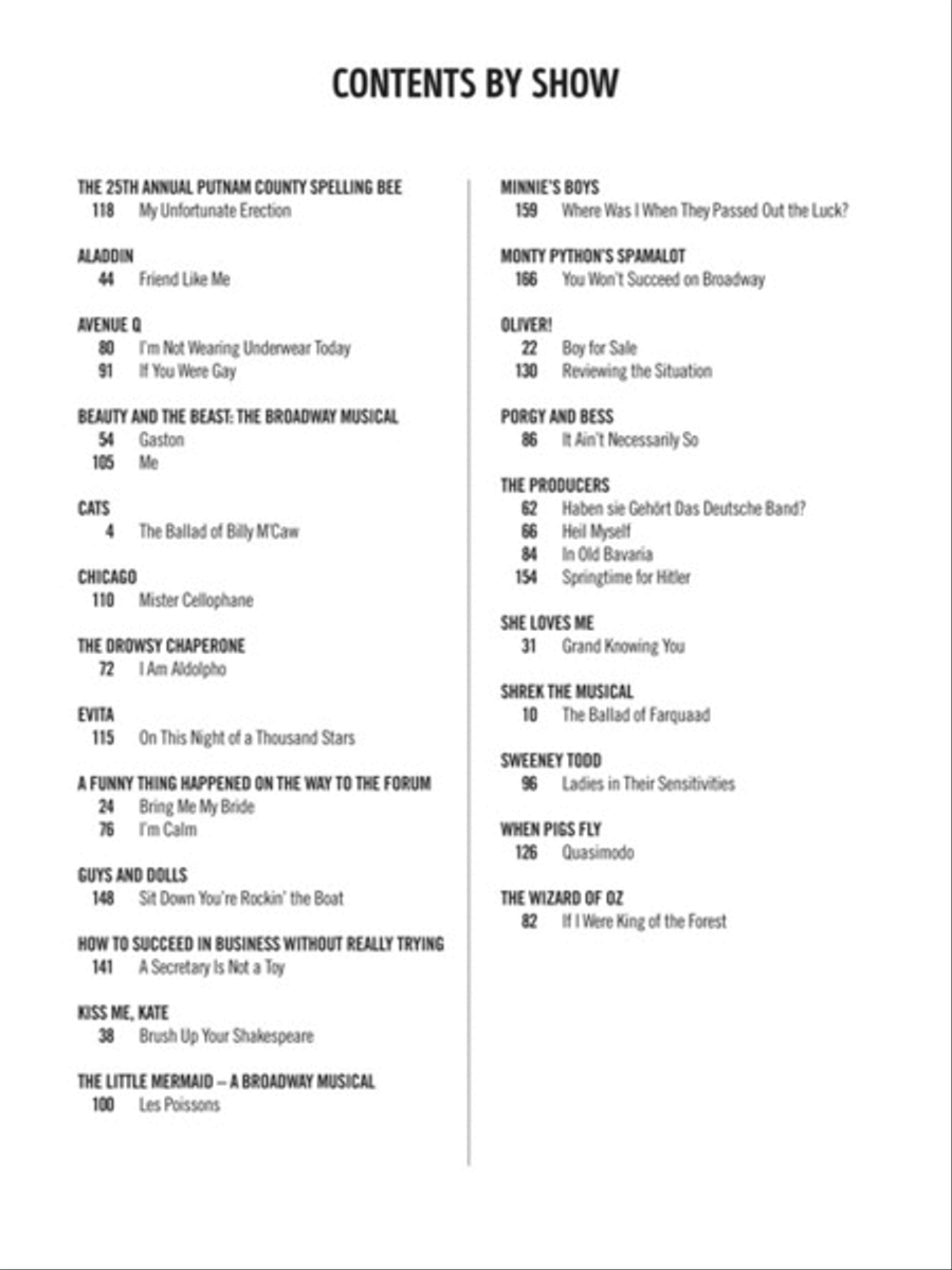 Character Songs from Musical Theatre - Men's Edition Low Voice scores gallery preview page 3