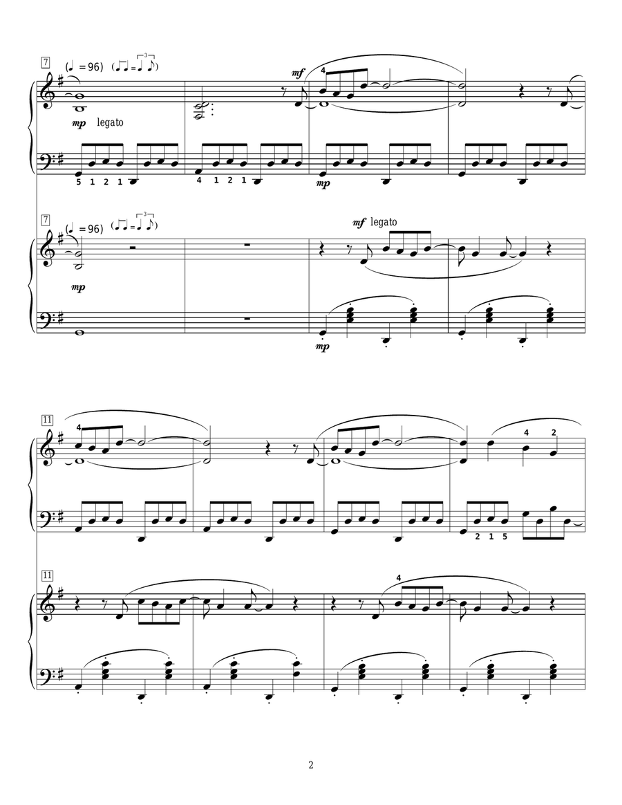 Baby, It's Cold Outside Baby, It's Cold Outside Piano Duet scores gallery preview page 2