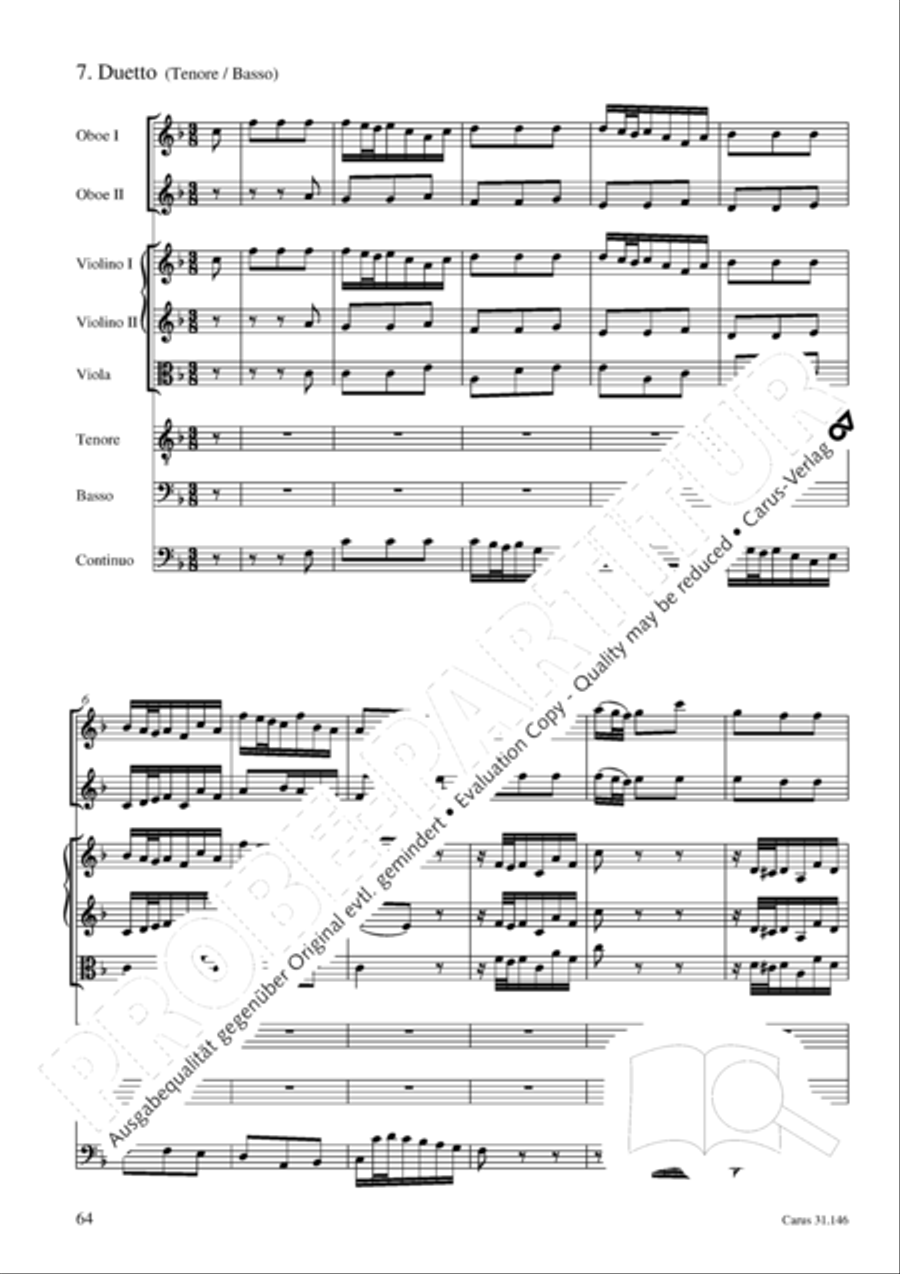 Through bitter tribulation we enter into God's kingdom (Wir mussen durch viel Trubsal in das Reich Gottes eingehen) 4-Part scores gallery preview page 65