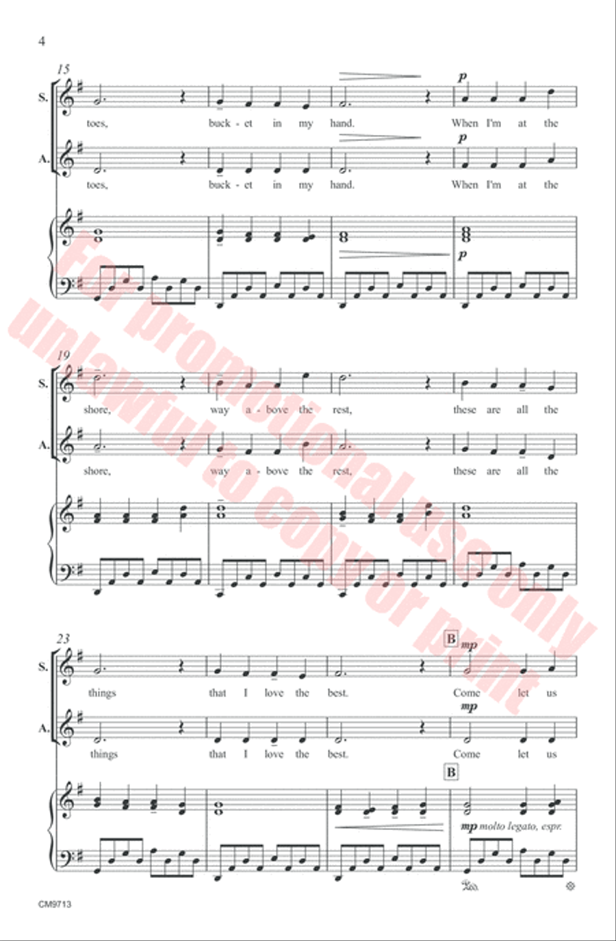Song of the Sound 4-Part scores gallery preview page 5