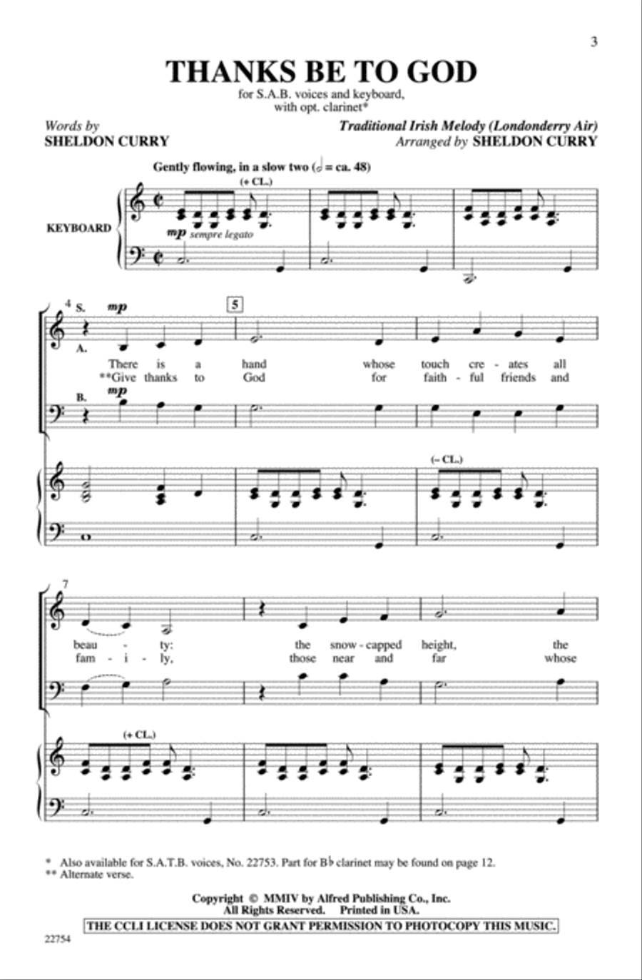 Thanks Be to God 3-Part scores gallery preview page 2