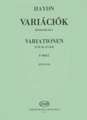 Book cover for Variations In F Minor