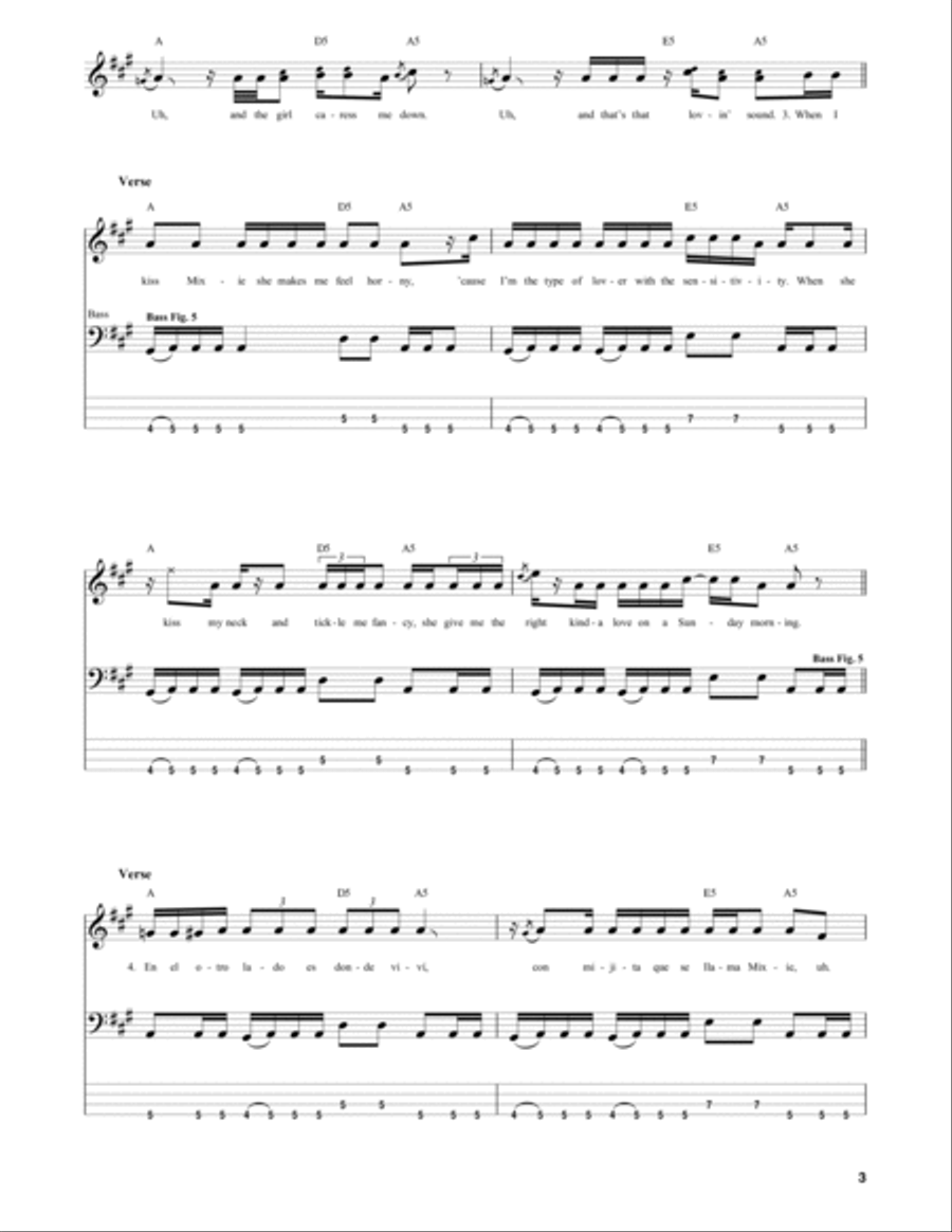 Caress Me Down Caress Me Down Guitar Tablature scores gallery preview page 3