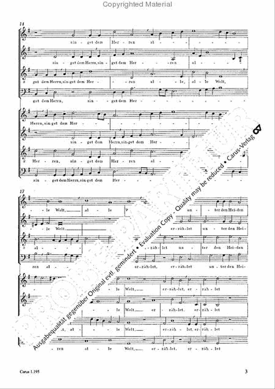 Psalm 96 4-Part scores gallery preview page 4