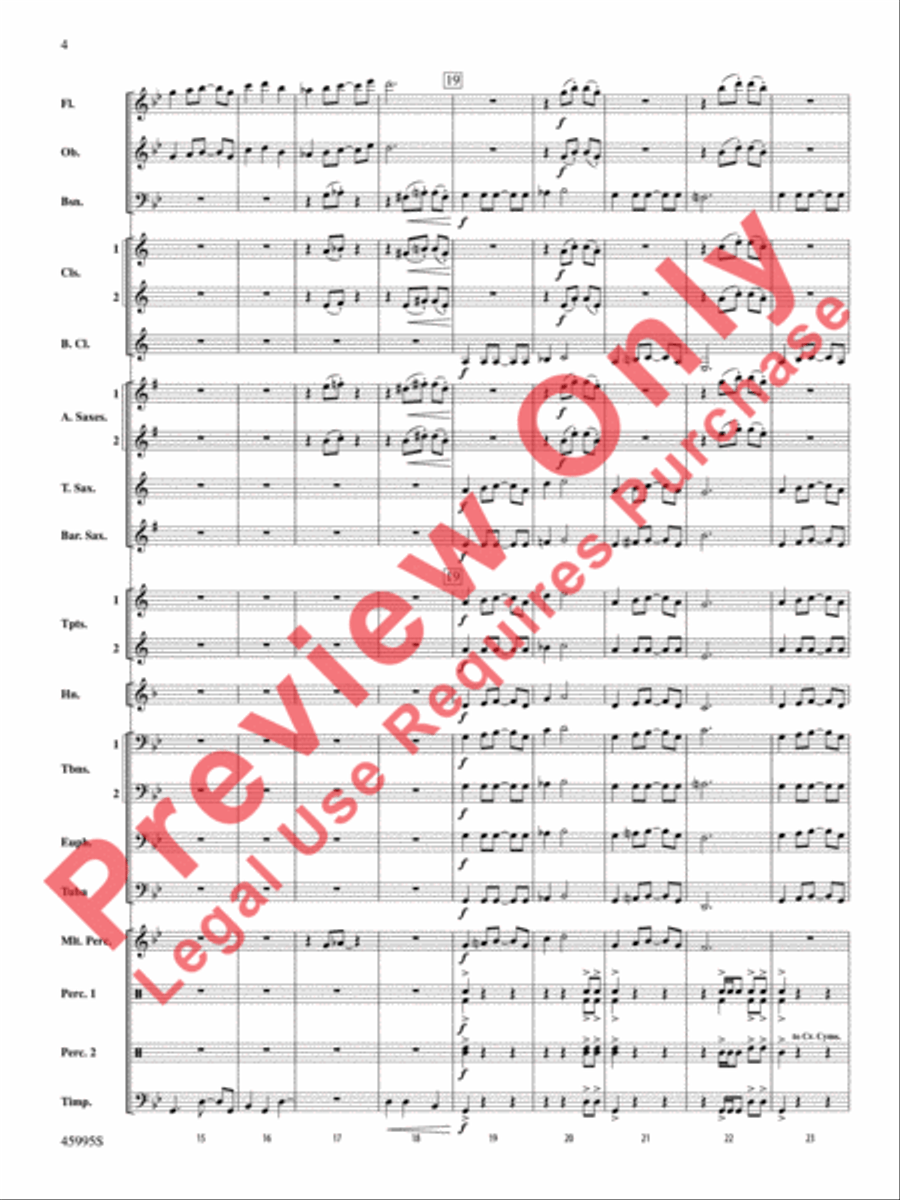Kaboom! Kaboom! Concert Band scores gallery preview page 5