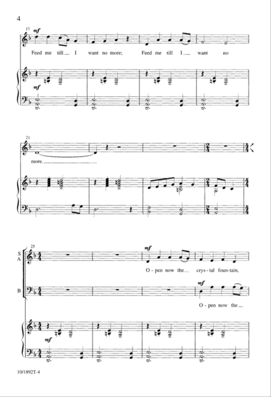 Guide Me, O Thou Great Jehovah 3-Part scores gallery preview page 4