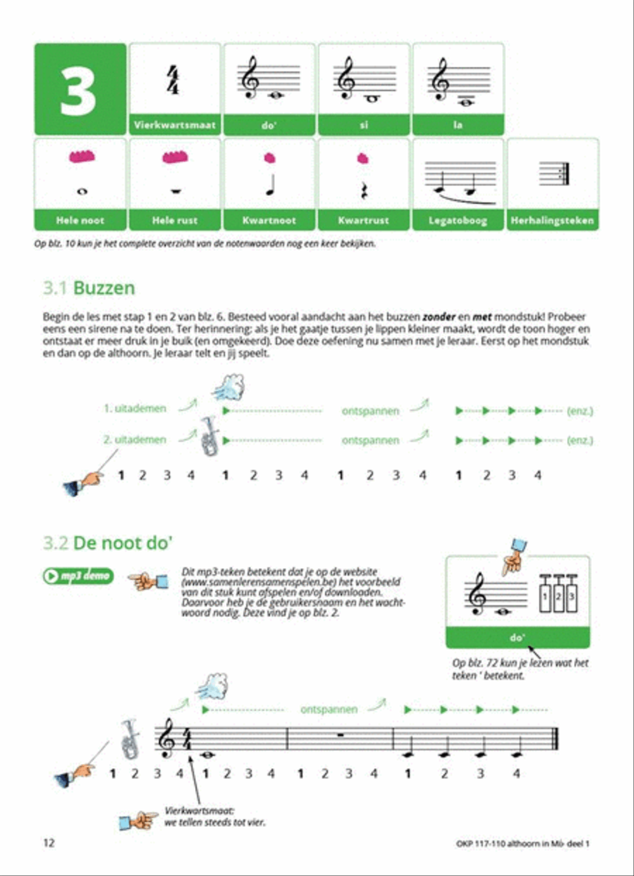 Samen Leren Samenspelen Vlaams Deel 1 Horn scores gallery preview page 5