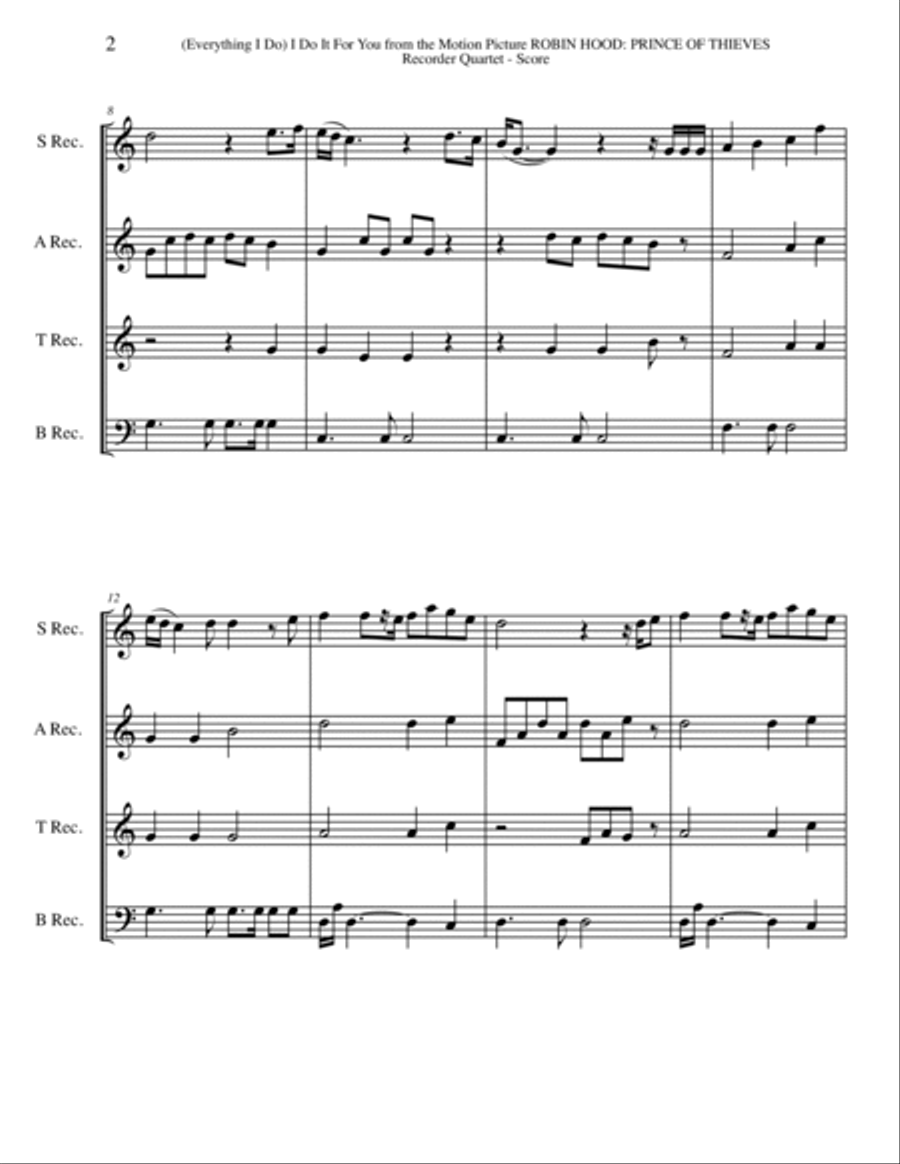(Everything I Do) I Do It For You Small Ensemble scores gallery preview page 2