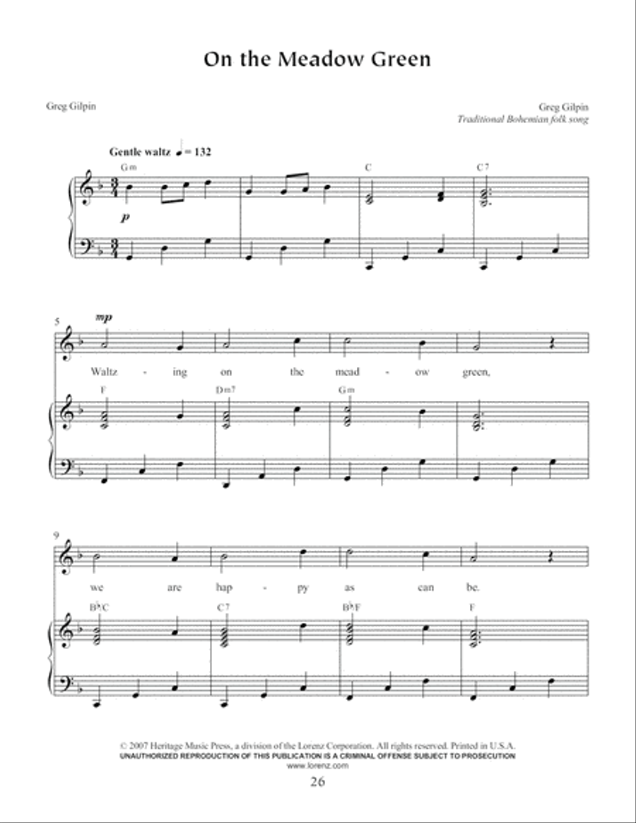 Sing and Dance Around the World, Book 2 Unison Choir scores gallery preview page 27