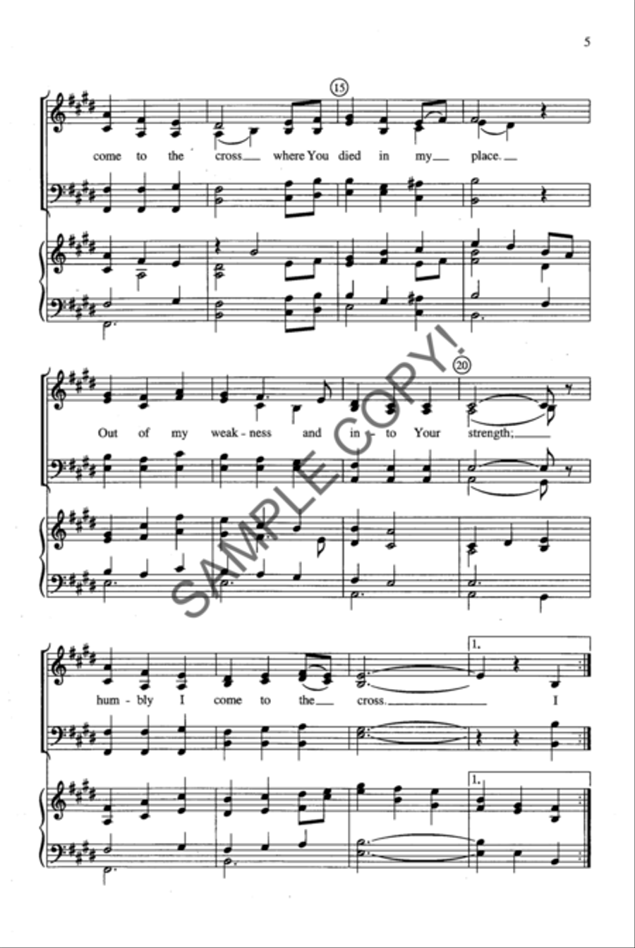 Shadow of the Cross 4-Part scores gallery preview page 3