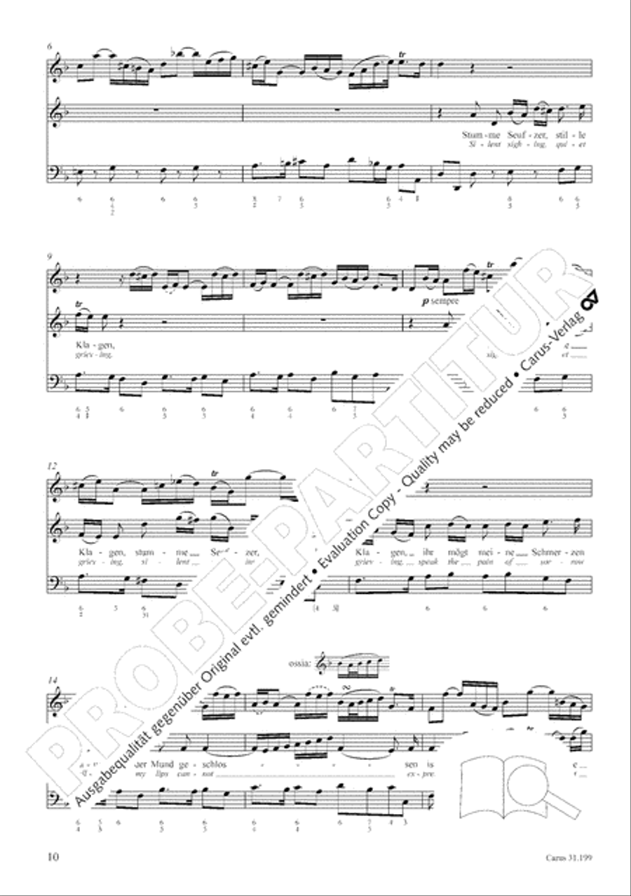 My heart is bathed in blood (Mein Herze schwimmt im Blut) Orchestra scores gallery preview page 11