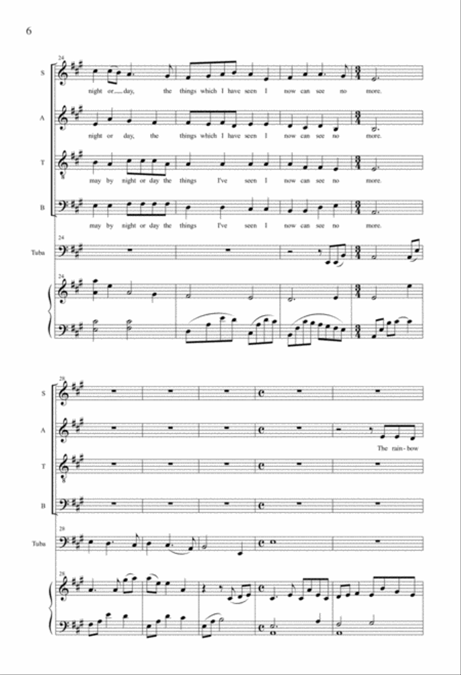 There Was A Time 4-Part scores gallery preview page 5
