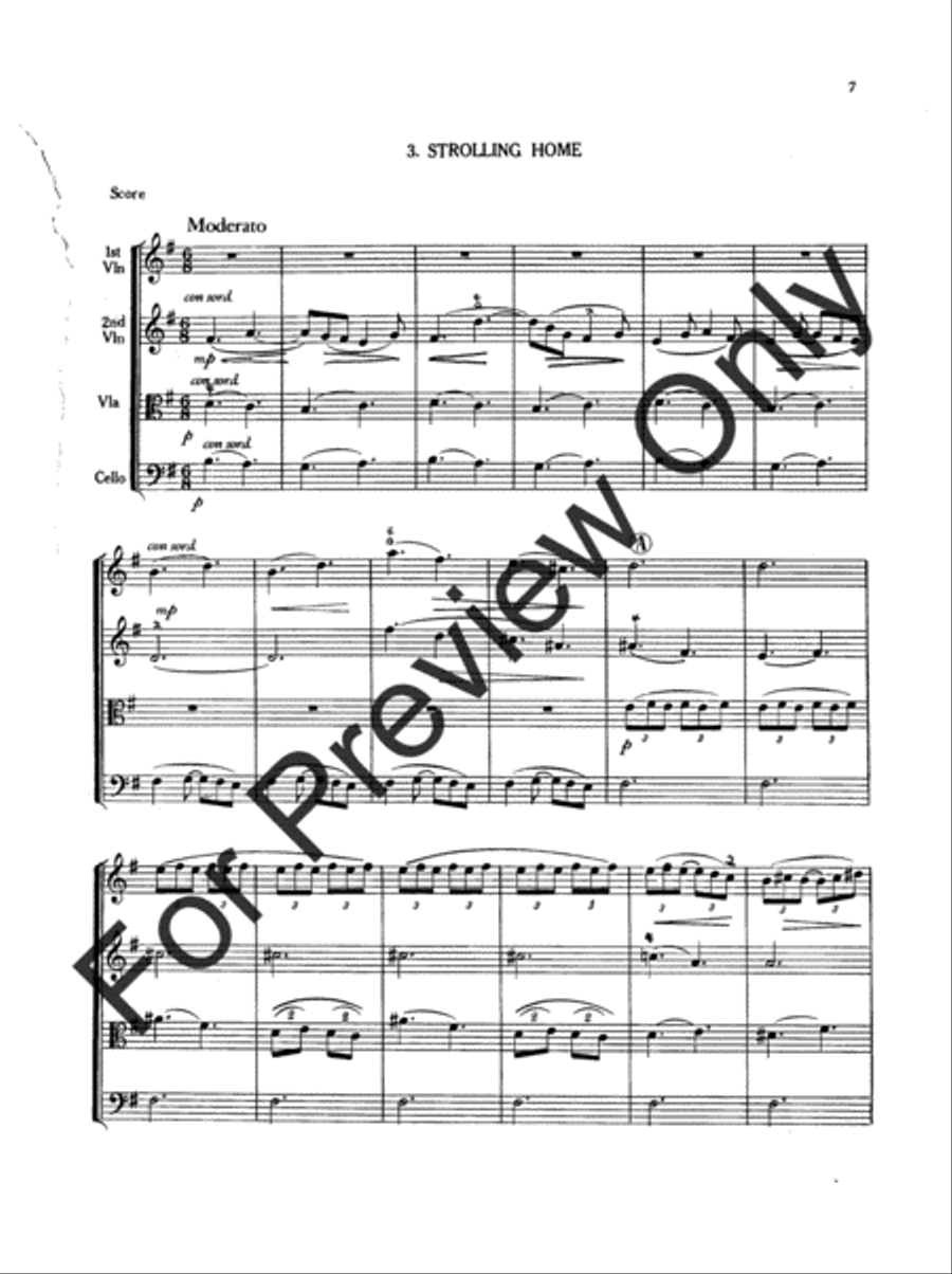Suite For String Quartet String Quartet scores gallery preview page 8