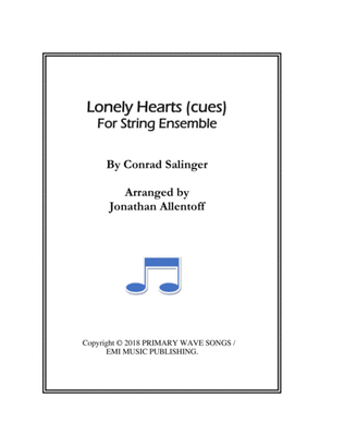 Book cover for Lonely Hearts (cues)