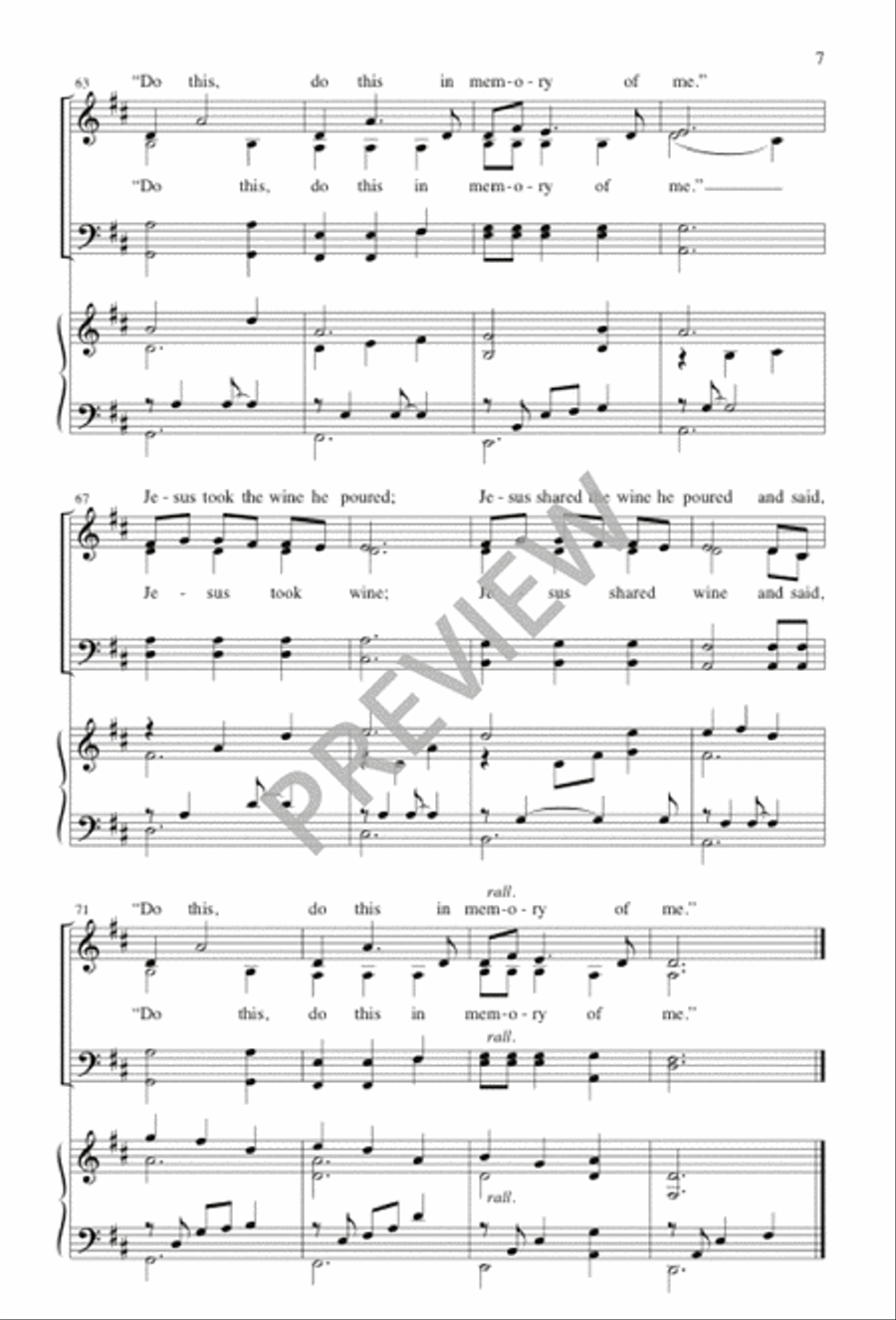 The Last Supper The Last Supper 4-Part scores gallery preview page 8