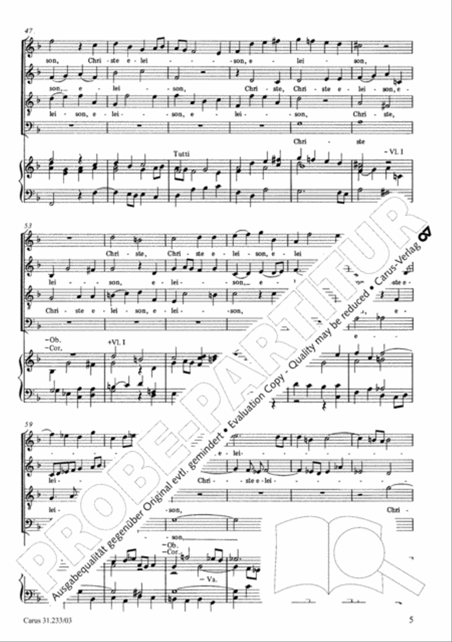 Mass in F major Mass in F major 4-Part scores gallery preview page 9