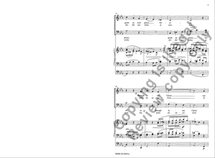 Grant Us Your Peace 4-Part scores gallery preview page 7