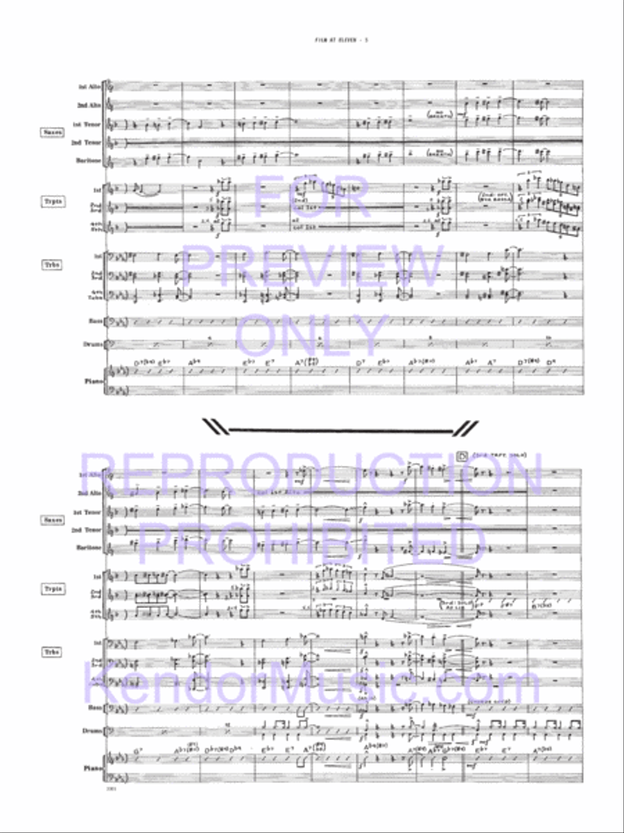 Film At Eleven Film At Eleven Jazz Ensemble scores gallery preview page 6