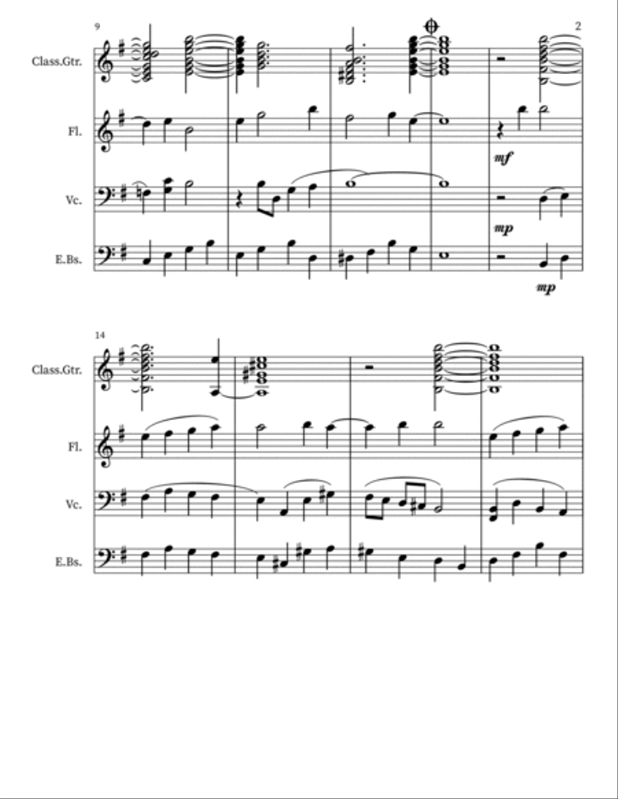 Sweet Abilene Flute scores gallery preview page 2