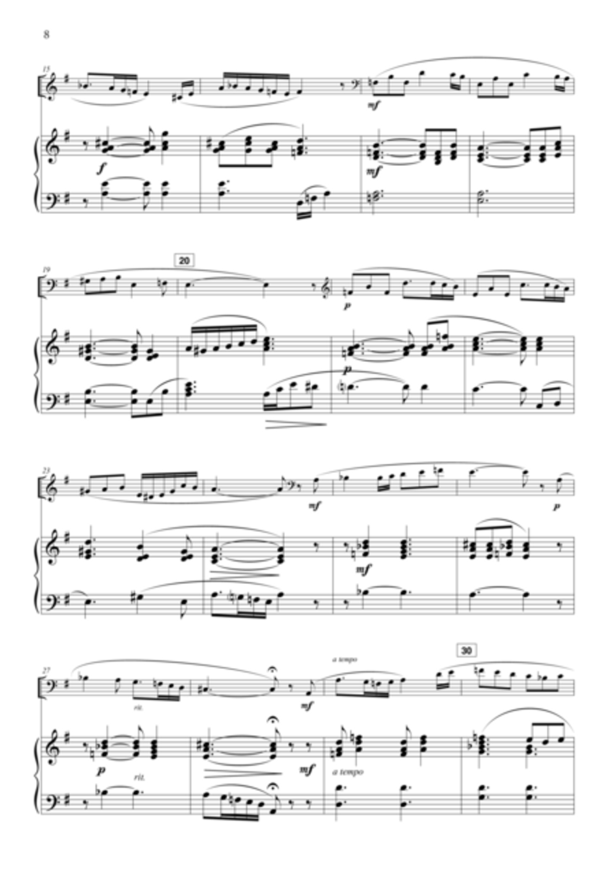 Azahar para Violonchelo y Piano Piano scores gallery preview page 3