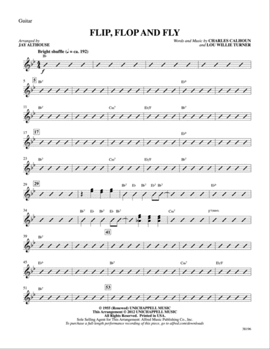 Flip, Flop and Fly: Guitar Guitar scores gallery preview page 1