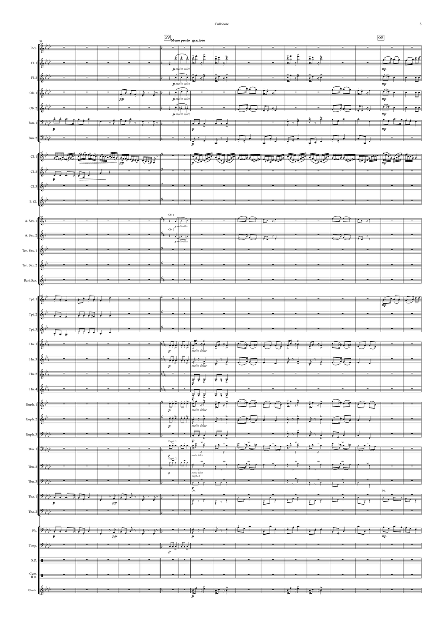 Hungarian Dance No.17 Hungarian Dance No.17 Concert Band scores gallery preview page 5